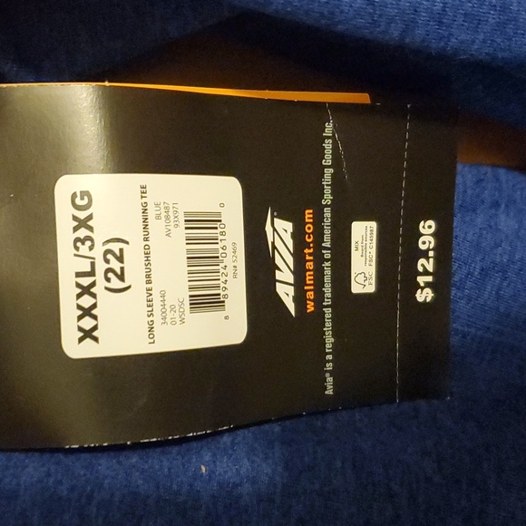 Avia Long Sleeved Running Shirt XXXL - Picture 7 of 7